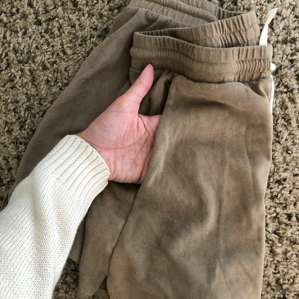 Suede Drawstring Shorts - Picture 6 of 6